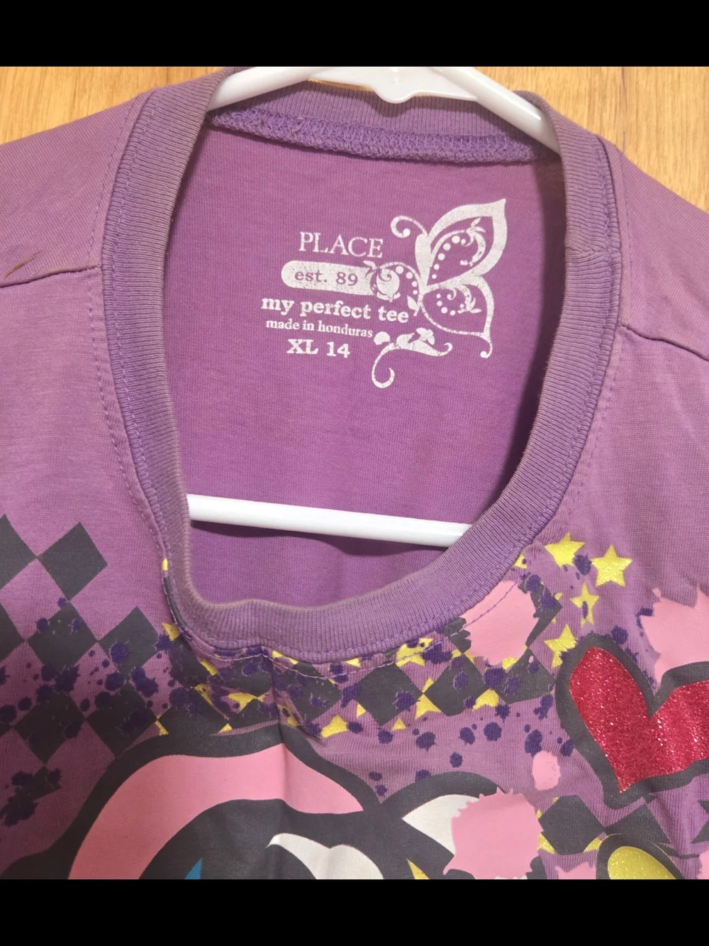THE CHILDREN PLACE PURPLE WITH FLOWER GIRL TOP